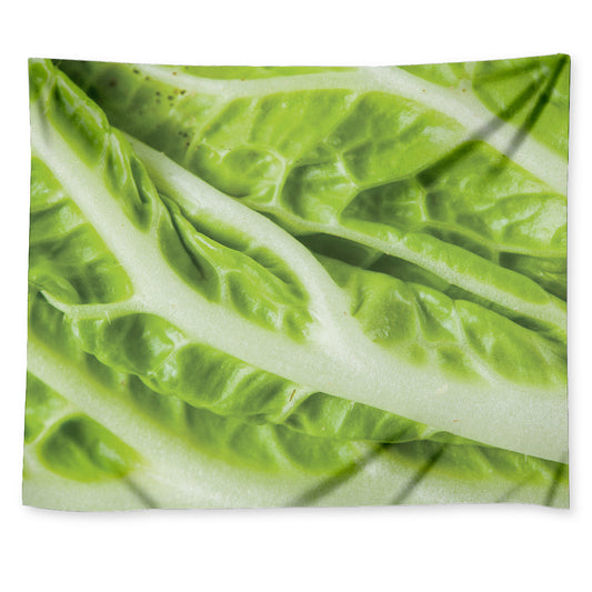 Chinese Cabbage Leaf Print Tapestry