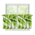 Chinese Cabbage Leaf Print Tier Curtains