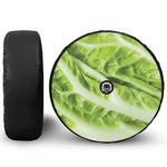 Chinese Cabbage Leaf Print Tire Cover With Camera Hole