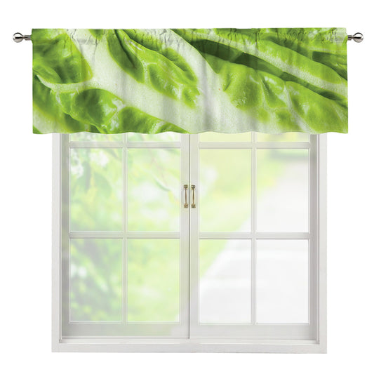 Chinese Cabbage Leaf Print Window Valance