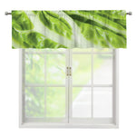 Chinese Cabbage Leaf Print Window Valance