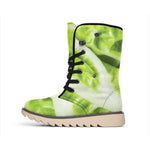 Chinese Cabbage Leaf Print Winter Boots
