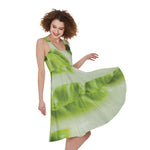 Chinese Cabbage Leaf Print Women's Sleeveless Dress