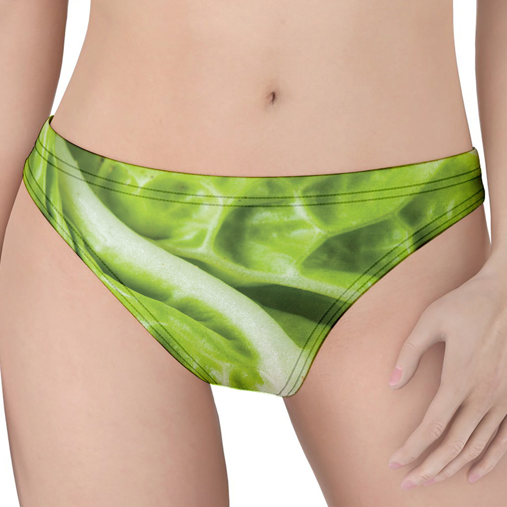 Chinese Cabbage Leaf Print Women's Thong