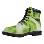 Chinese Cabbage Leaf Print Work Boots