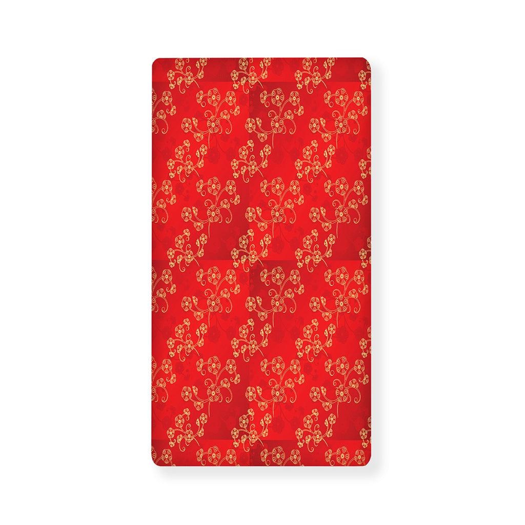 Chinese Cherry Blossom Pattern Print Baby Crib Sheet