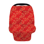 Chinese Cherry Blossom Pattern Print Baby Seat Cover