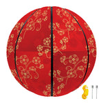 Chinese Cherry Blossom Pattern Print Basketball