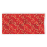 Chinese Cherry Blossom Pattern Print Beach Towel