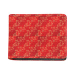 Chinese Cherry Blossom Pattern Print Bifold Wallet
