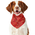 Chinese Cherry Blossom Pattern Print Dog Bandana