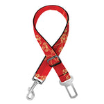 Chinese Cherry Blossom Pattern Print Dog Seat Belt