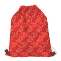 Chinese Cherry Blossom Pattern Print Drawstring Bag
