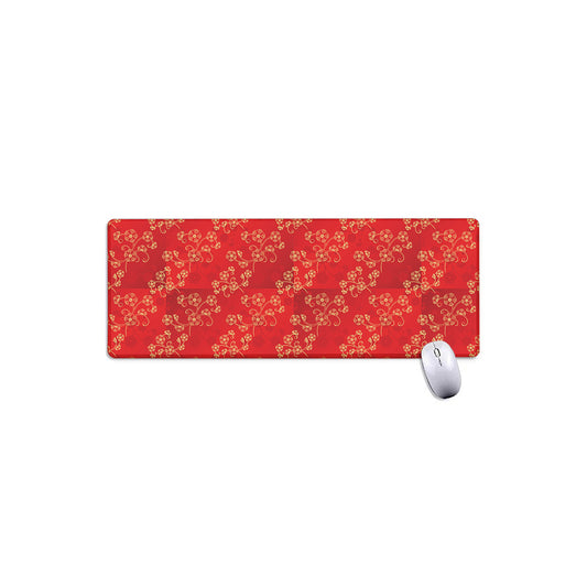 Chinese Cherry Blossom Pattern Print Extended Mouse Pad