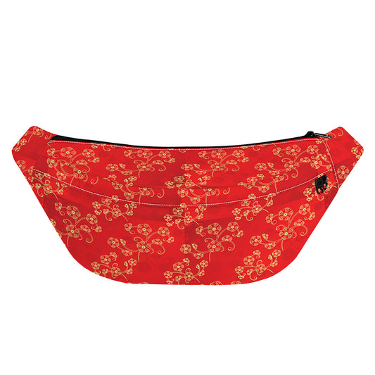 Chinese Cherry Blossom Pattern Print Fanny Pack