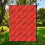 Chinese Cherry Blossom Pattern Print Garden Flag