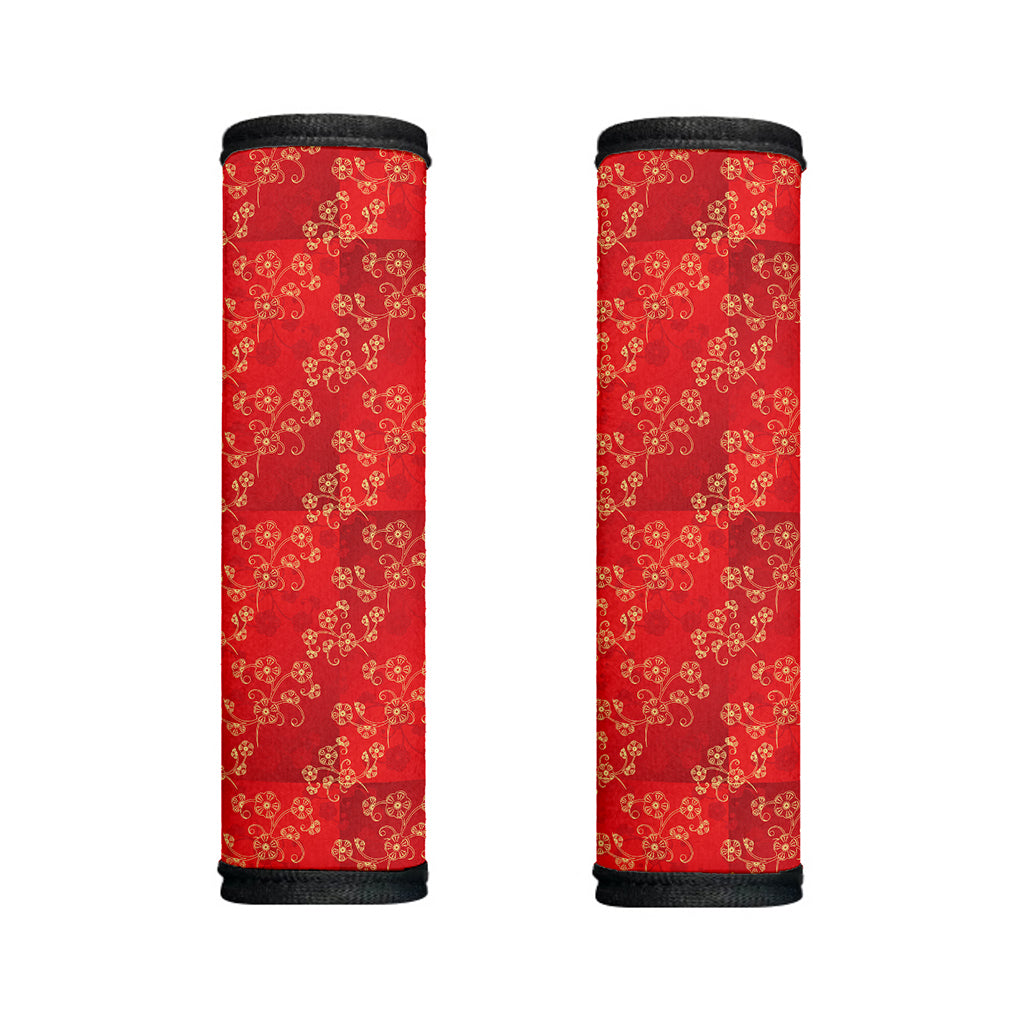 Chinese Cherry Blossom Pattern Print Handle Covers