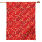 Chinese Cherry Blossom Pattern Print House Flag