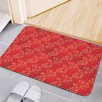 Chinese Cherry Blossom Pattern Print Indoor Door Mat
