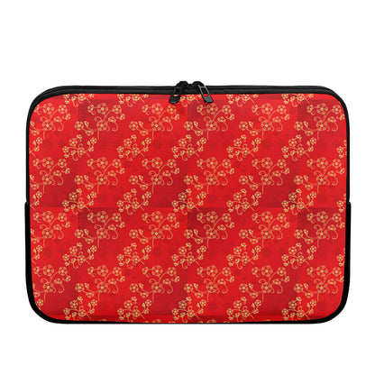 Chinese Cherry Blossom Pattern Print Laptop Sleeve