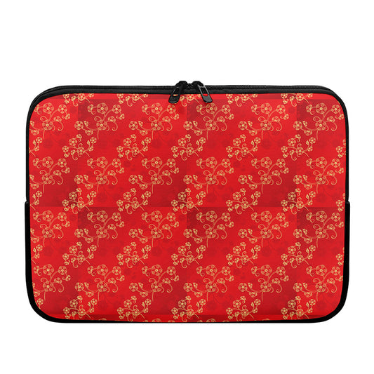 Chinese Cherry Blossom Pattern Print Laptop Sleeve