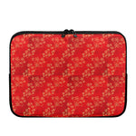 Chinese Cherry Blossom Pattern Print Laptop Sleeve