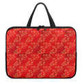 Chinese Cherry Blossom Pattern Print Laptop Sleeve With Handle