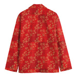 Chinese Cherry Blossom Pattern Print Men's Blazer
