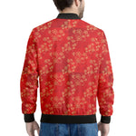 Chinese Cherry Blossom Pattern Print Men's Bomber Jacket