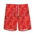 Chinese Cherry Blossom Pattern Print Men's Athletic Shorts