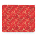 Chinese Cherry Blossom Pattern Print Mouse Pad