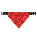 Chinese Cherry Blossom Pattern Print Over The Collar Dog Bandana