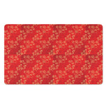 Chinese Cherry Blossom Pattern Print Polyester Doormat