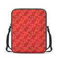 Chinese Cherry Blossom Pattern Print Rectangular Crossbody Bag