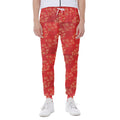 Chinese Cherry Blossom Pattern Print Joggers