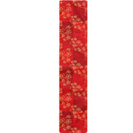 Chinese Cherry Blossom Pattern Print Table Runner