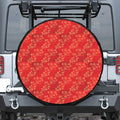 Chinese Cherry Blossom Pattern Print Tire Cover