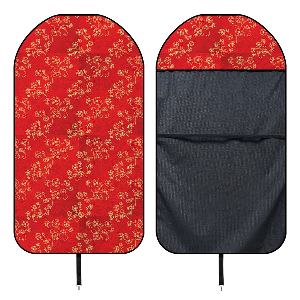 Chinese Cherry Blossom Pattern Print Waterproof Car Seat Cover