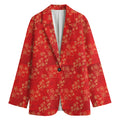 Chinese Cherry Blossom Pattern Print Women's Blazer