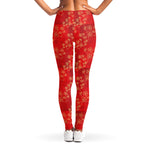 Chinese Cherry Blossom Pattern Print Women's Leggings