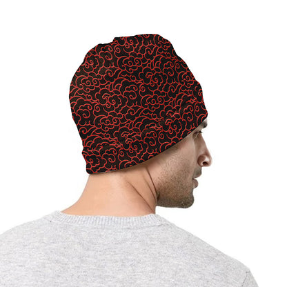 Chinese Cloud Pattern Print Beanie
