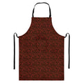 Chinese Cloud Pattern Print Bib Apron With Pocket