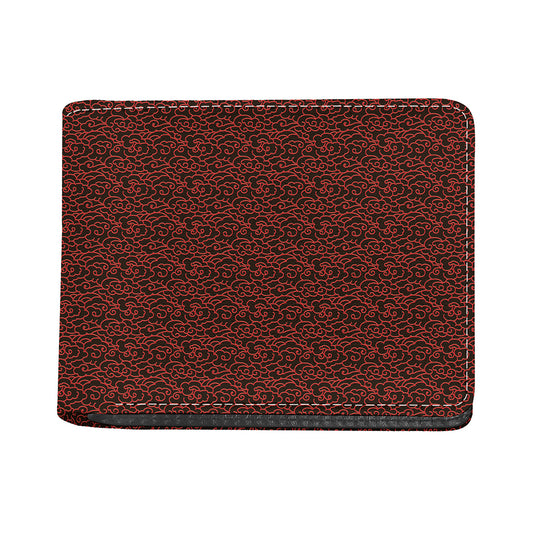 Chinese Cloud Pattern Print Bifold Wallet