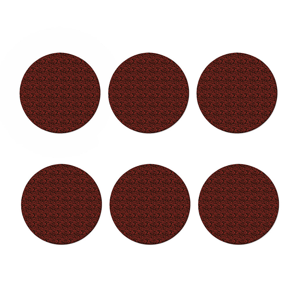 Chinese Cloud Pattern Print Coaster Set