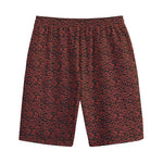 Chinese Cloud Pattern Print Cotton Shorts