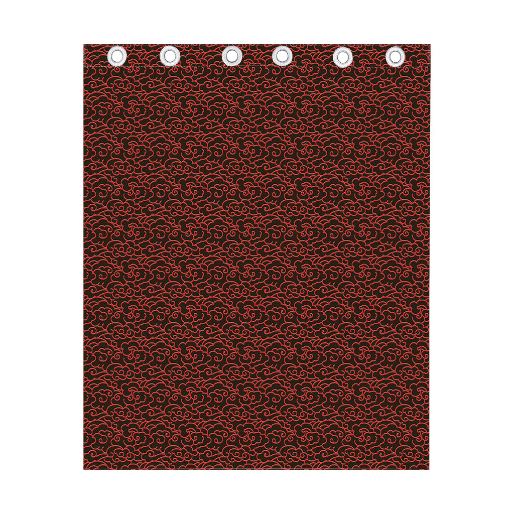 Chinese Cloud Pattern Print Curtain