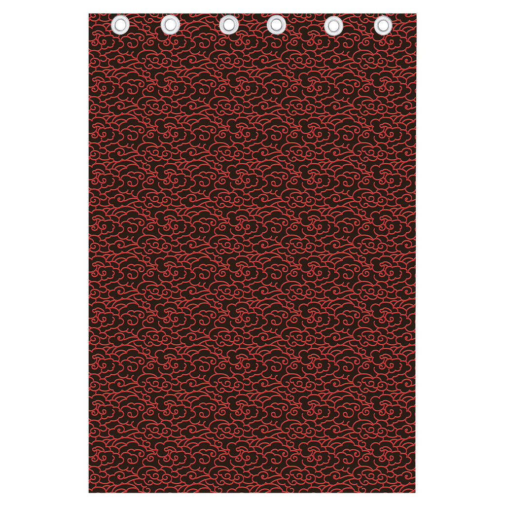 Chinese Cloud Pattern Print Curtain