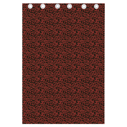 Chinese Cloud Pattern Print Curtain