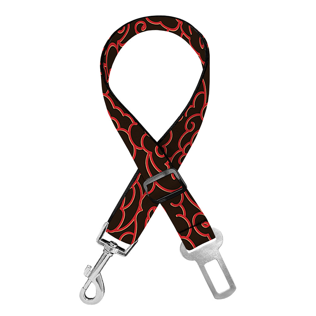 Chinese Cloud Pattern Print Dog Seat Belt