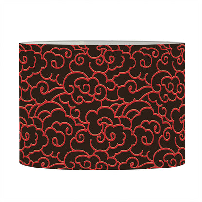 Chinese Cloud Pattern Print Drum Lamp Shade